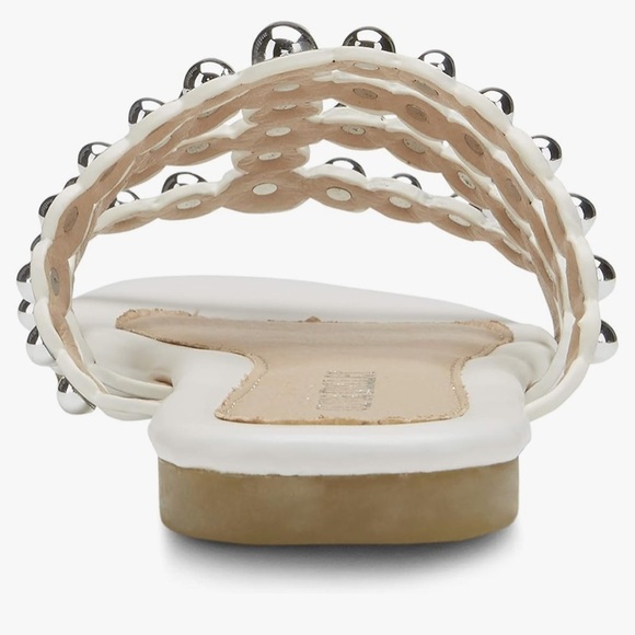 NIB [Olivia Miller] "Piece of Cake" Studded Open Toe Slip-On Sandals Womens Sz 8 - Picture 6 of 9